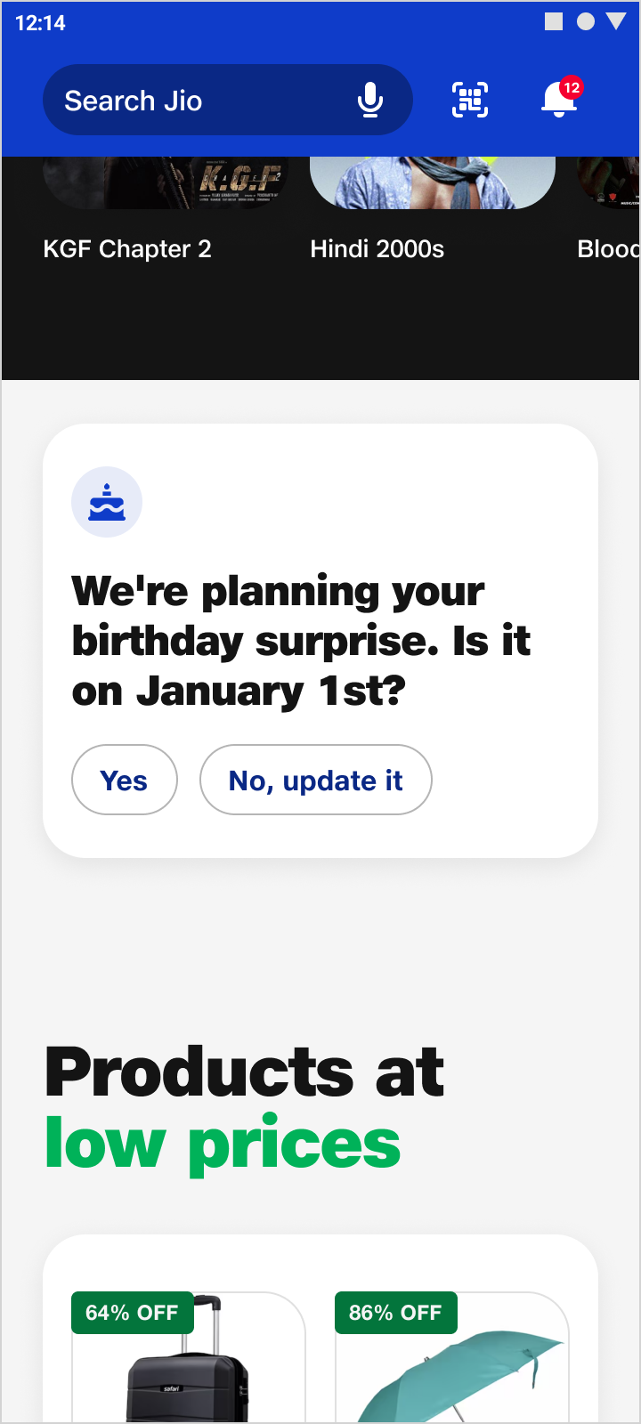 Birthday Confirmation